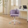 Okak Velvet Office Chair, Desk Chair with Golden Metal Base, Swivel Chair with Adjustable Height for Office, Home - 4 of 4