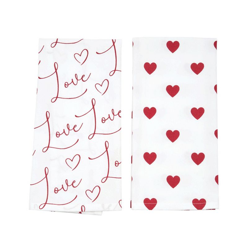 C&F Home Love Heart Cotton Kitchen Towel Set of 2, 2 of 5