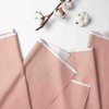  Bacati - 3 Layer Ruffled Crib/Toddler Bed Skirt - White/Coral/Gray - 2 of 4