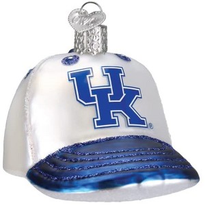 Old World Christmas Blown Glass Ornament for Christmas Tree, Kentucky Baseball Cap - 1 of 4