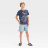 Boys' Short Sleeve Astronaut Underwater Graphic T-Shirt - Cat & Jack™ Navy Blue - 4 of 4