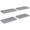 vidaXL Floating Wall Shelves 4 pcs Gray 19.7"x9.1"x1.5" MDF - 2 of 4