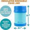 Bentology Stainless Steel Insulated Lunch 13 oz Jar – Leak-Proof Storage Container for Hot & Cold Food - BPA Free - Fits Most Lunch Boxes - Blue - 3 of 3
