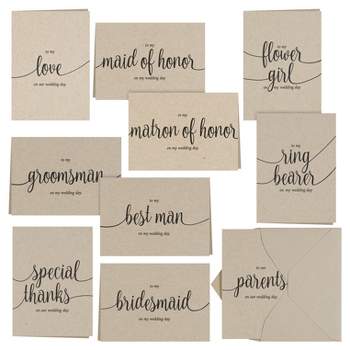 30ct Sable Brown Thank You Card Pack
