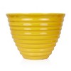 Alpine Corporation Glazed Indoor Outdoor Planter Yellow 16"x16"x12": Durable Plastic, Freestanding, No Drainage Holes - 4 of 4