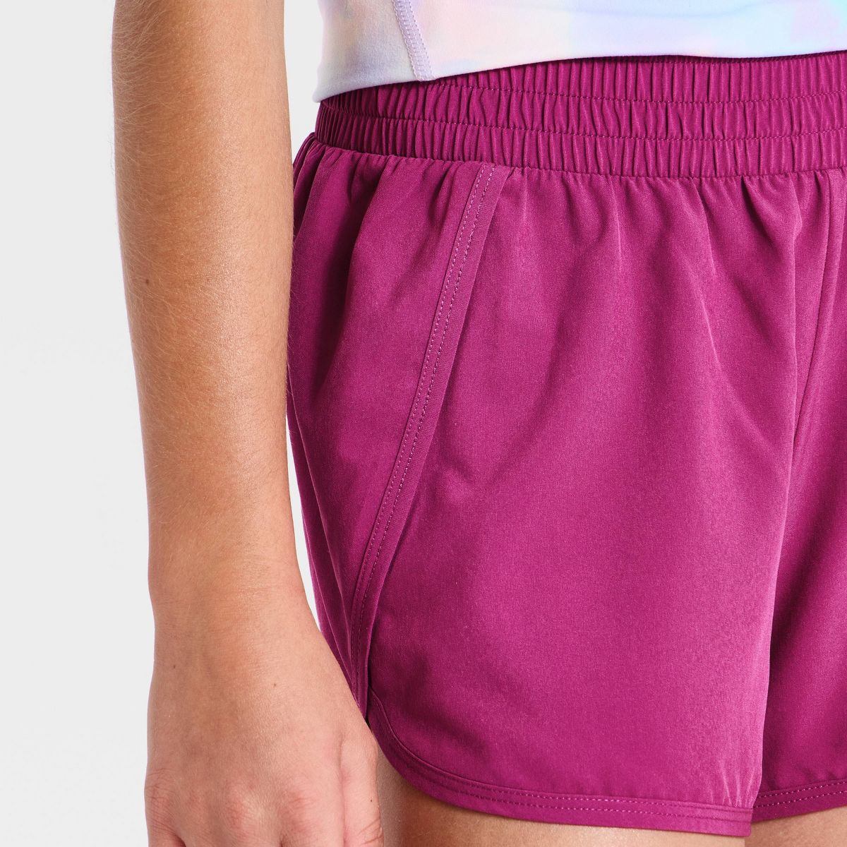 Girls' Mid-Rise Run Shorts - All In Motion™ - thumbnail 9