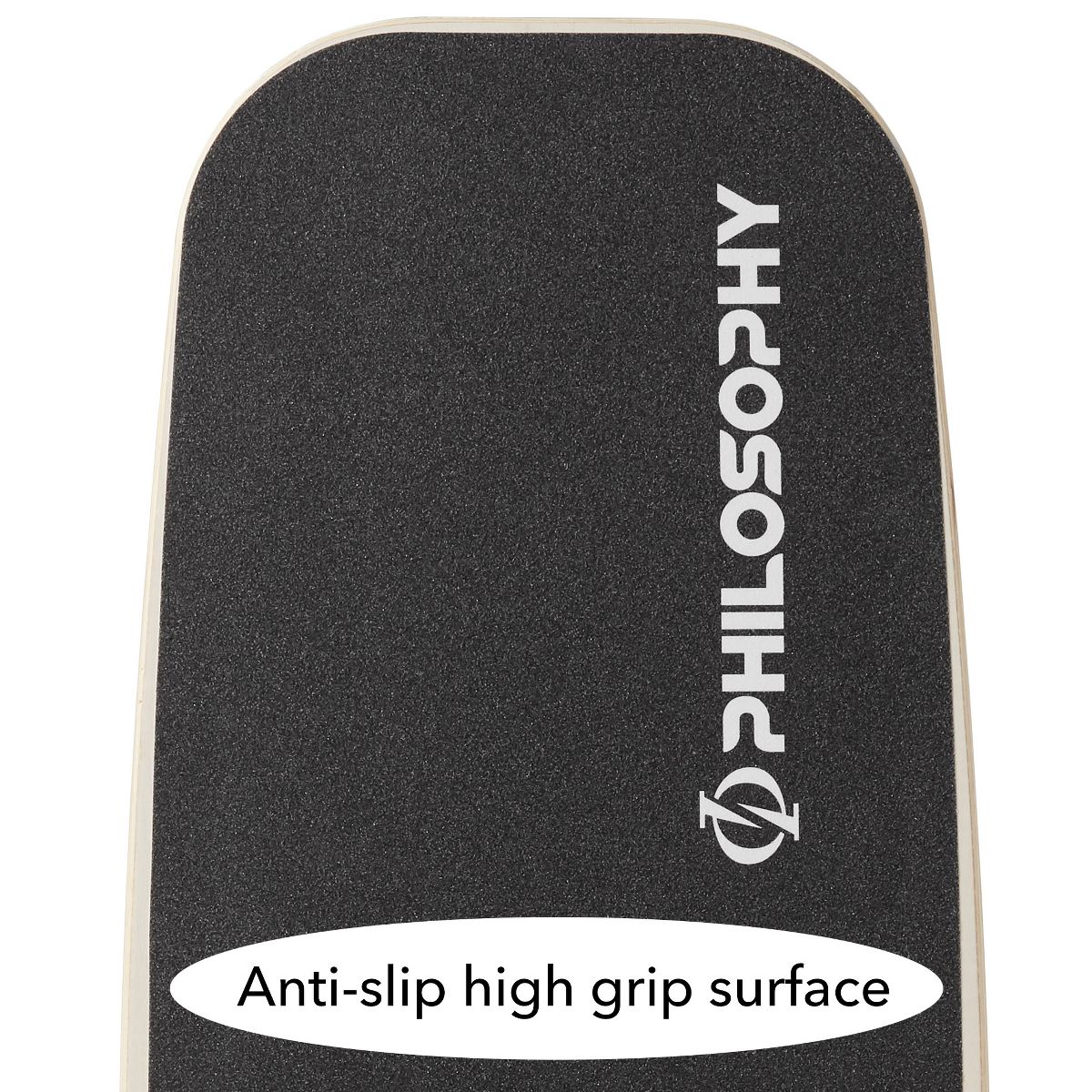 Philosophy Gym Balance Board - Wooden Balance Trainer with Adjustable Stoppers - thumbnail 5