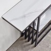 NicBex Modern Console Table with Metal Frame Entryway Table with Adjustable foot pads Side Table for Entrance, Corridor, Living Room - 3 of 4