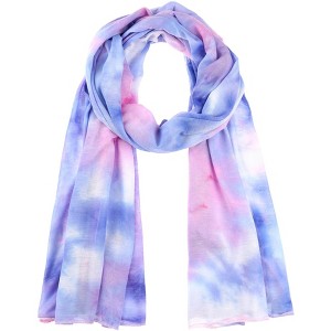 INSPIRE CHIC Women's Tie-Dye Modal Stretch Jersey Soft Hijab Head Scarves for Muslim 1Pc - 1 of 4