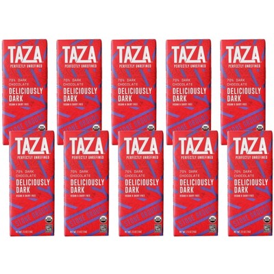 Taza Chocolate Dark Chocolate Bar Organic - Case of 10/2.5 oz