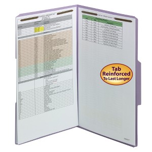 Smead Fastener File Folder, 2 Fasteners, Reinforced 1/3-Cut Tab, Legal Size, 50 per Box - 1 of 4