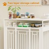 Kumasinova 43.3" Large Dog Crate Furniture with 3 Drawers,Heavy Duty Dog Crate with Divider for Medium & Large Dogs,2 Door Dog Kennel Indoor - 4 of 4
