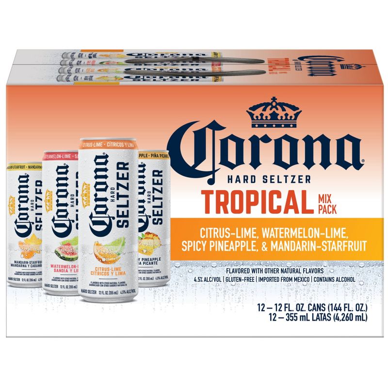 Corona Hard Seltzer Gluten Free Variety Pack - 12pk/12 fl oz Cans, 3 of 11