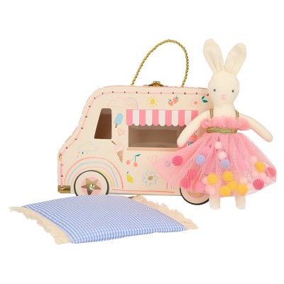 Meri Meri Ice Cream Van Bunny Mini Suitcase Doll (pack Of 1) : Target