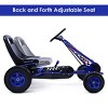 Infans Go Kart 4 Wheel Pedal Powered Kids Ride On Toy w/ Adjustable Seat Blue - 3 of 4
