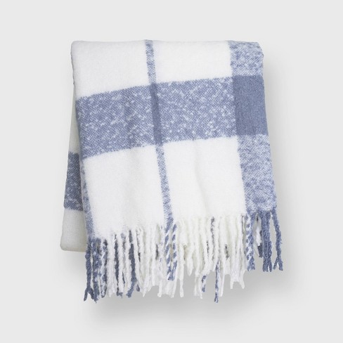 Blue Plaid Throw Blanket : Target