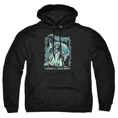 Men's Statue of Liberty National Monument New York City Pull-Over Hoodie
