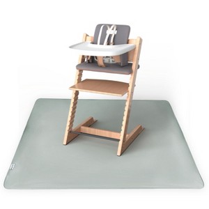 Tiny Twinkle Mess-Proof Splat Mats for Under High Chairs or Table Cover for Art Projects for Baby and Toddler (51" x 51") - 1 of 4