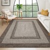 Machine Washable Rug, Non-Slip Non-Shedding Area Rugs for Living Room, Farmhouse Printed Braided Bordered Carpet - 2 of 4