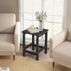 Tangkula 2PCS 14" Patio Adirondack Side Table HDPE Square Weather Resistant Garden - 3 of 4