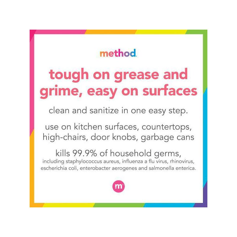 Method Cleaning Products Antibacterial Cleaner Wildflower Spray Bottle 28 fl oz, 6 of 7