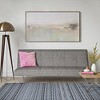 Fabric Two-seater Sofa, Foldable Sofa Bed With Adjustable Backrest, for Bedroom, Living Room, Small Room, Apartment, Office, Gray - 4 of 4
