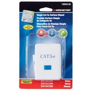 Monster 140543-00 Cable Surface Mount Housing, White - 1 of 1