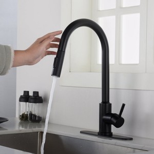 Yukimo Touch Kitchen Faucet with Pull Down Sprayer, Single Handle Faucet with 360-Degree Rotating Sprayer - 1 of 4