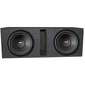 2) Pyle PLPW10D 10" 2000W Car Subwoofer Audio Subs DVC 4 Ohm + Ported Vented Box - 1 of 4