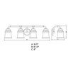 Vaxcel Toledo 4 - Light Vanity in  Satin Nickel - 2 of 4