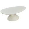 GDFStudio Arin Modern Fiberglass Oval Coffee Table with Sculptural Pedestal Base - 4 of 4