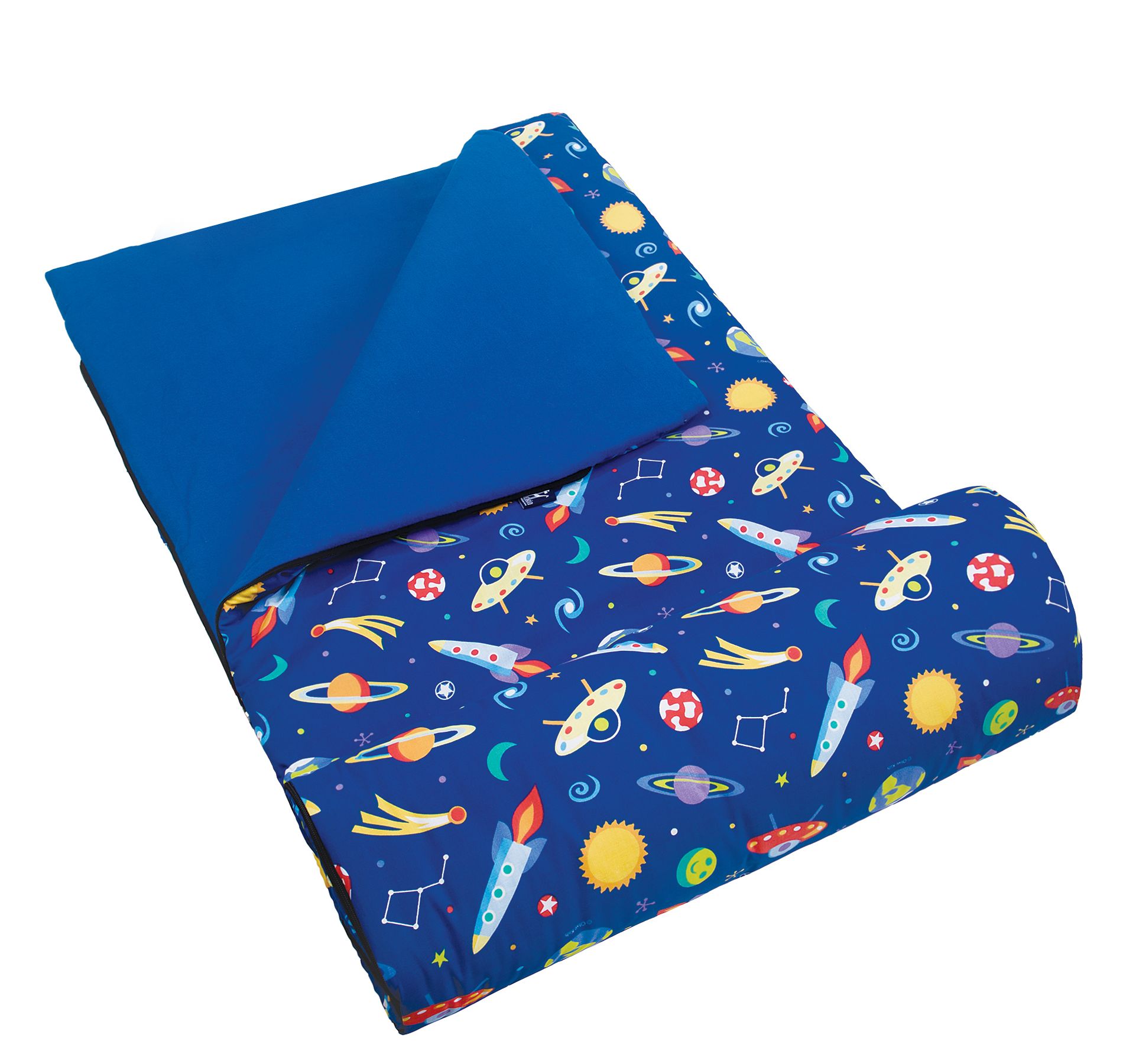 Wildkin Kids Cotton Blend Sleeping Bags , Camping & Overnight Travel (Out of this World)