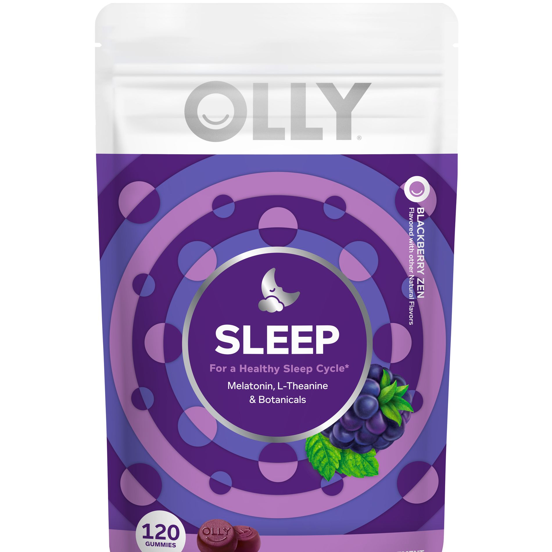 OLLY 3mg Melatonin Sleep Gummies - Blackberry Zen