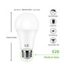 Lepro 100W Equivalent LED Light Bulbs, 14W 1500 Lumens Daylight White 5000K Non-Dimmable, A19 E26 Standard Base, 10000 Hour Lifetime, Pack of 6 - 3 of 4