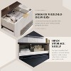 SinCiDo Living Room Modern Fireplace TV Stand for up to 80" TV w/ 36" Electric Fireplace, Adjustable Shelves & Hidden Drawers,Remote Control - 4 of 4