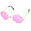 Skeleteen Kids Round Costume Glasses - Pink - 2 of 4
