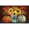 Briarwood Lane Fall Doormat 30x18 Indoor Outdoor Patterned Pumpkins and Sunflowers For Fall Doormat - 3 of 4