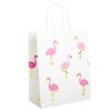 Sparkle and Bash 24-Pack Pink Flamingo Party Favors Bags, Paper Gift Bags with Handles 10 x 8 x 4 In - image 4 of 4