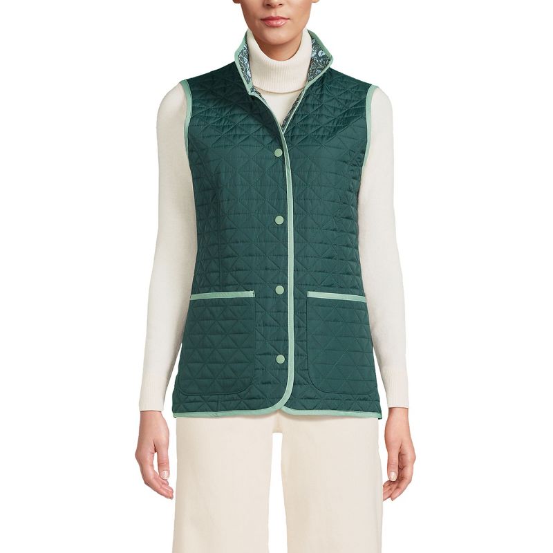 Lands' End Women's Insulated Reversible Barn Vest, 1 of 7