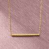 Pure Collection by Ross-Simons Italian 14kt Yellow Gold Twisted Bar Necklace - 3 of 4