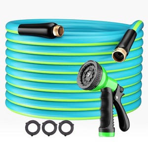 Flexible Garden Hose with High-Pressure Nozzle - 100FT - 1 of 1