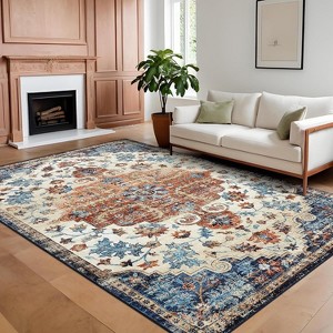Carpet, vintage printed floor mat, for living rooms and bedrooms, indoor carpet - 1 of 4
