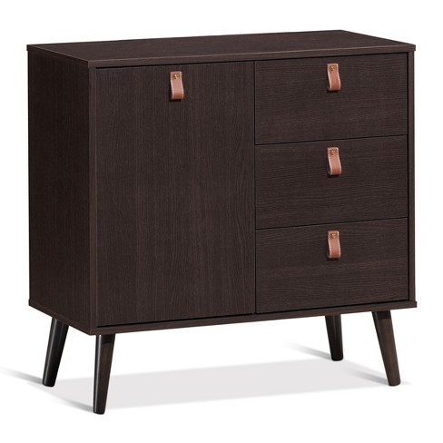  3 Drawer Storage Cabinet, 3 Doors Side Table with