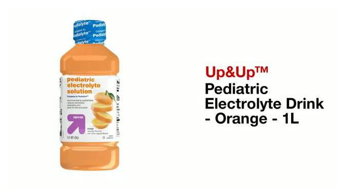 Pediatric Electrolyte Drink - Orange - 33.8 fl oz - up &#38; up&#8482;, 2 of 9, play video