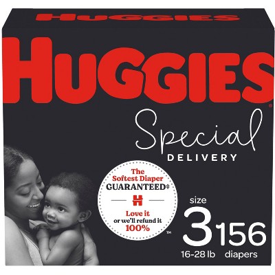 Image of Huggies Special Delivery Hypoallergenic Baby Disposable Diapers Economy Plus Pack - Size 3 - 156ct