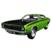 1970 Plymouth Barracuda Green with Black Hood and Stripes "Muscle Car Collection" 1/25 Diecast Model Car by New Ray - 2 of 3
