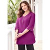 Catherines Women's Plus Size Suprema Studio Half-Zip Tunic - image 4 of 4