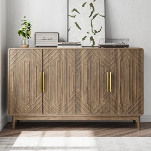 NicBex Buffet Cabinet with Storage Vintage Large Cabinet Console Table Sideboard Cabinet with 4 Doors for Living Room - 1 of 4