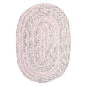Colonial Mills Bella Nursery - Pink Grey 5 Ft x8 Ft Oval Rug Indoor 70% Polyester/30% Cotton - 1 of 3