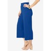 Jessica London Women's Plus Size Stretch Knit Wide Leg Crop Pant - 4 of 4